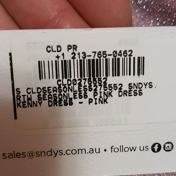SNDYS Sundays The Label Kenny Dress in Pink S NWT - Picture 4 of 7